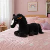 LEAN TOYS Plush Horse Cuddly Toy Mascot Black 40cm x 37cm