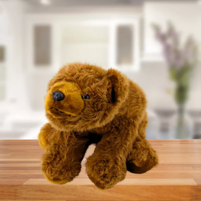 LEAN TOYS Plush Toy Brown Bear Cuddly Toy 28cm