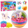 LEAN TOYS Crystal Growing Experiment Kit Unicorn Terrarium DIY Lights