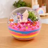 LEAN TOYS Crystal Growing Experiment Kit Unicorn Terrarium DIY Lights