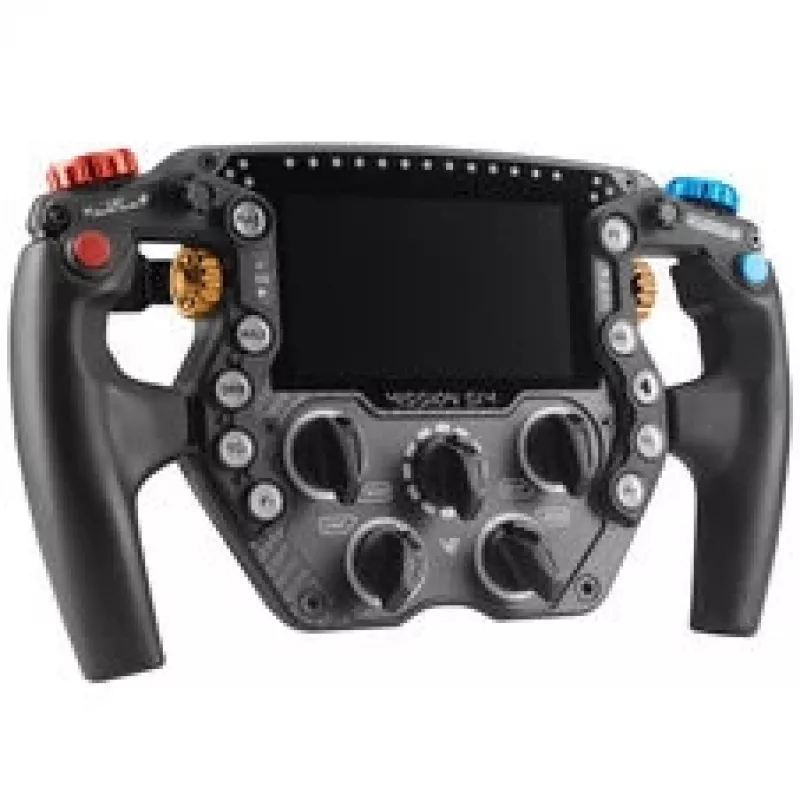 VPG Sim Mission Sim Racing Steering Wheel, 5-Inch Touch Display, ARGB, 290mm - Black