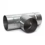 Galvanized Steel Chimney Flue Tee Connector 107mm x 160mm 90°