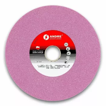 ANDRE Flat Grinding Wheel 200mm x 20mm x 32mm CRA60K7VE01-35 Pink Type 1