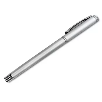 Qoltec Fiber Optic Cleaver Pen 54260 | Tungsten Carbide Blade | 125µm SM/MM | Silver