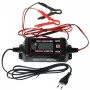 MW Power MW-SC4E 12V 4A Automatic 4-Stage Battery Charger for Lead-Acid AGM GEL MF Batteries 10-120Ah with LED Indicators, Crocodile Clips, EU Plug
