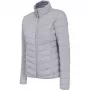 4F Women's Light Gray Melange Training Jacket H4L21 KUDP003 27M – Moisture-Wicking, Quick-Dry, Full-Zip