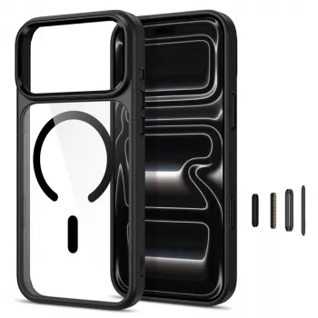 Tech-Protect Magmat MagSafe Clear Case for iPhone 17 Pro Max / 18 Pro Max - Black