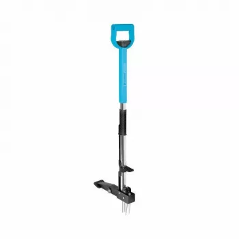 CELLFAST C.IDEAL Weed Puller 95 cm Stand-Up Manual Weeder with 3-Claw Hardened Steel System and Foot Pedal Ejection, Ergonomic D-Grip, Green/Black