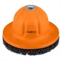 NEO TOOLS 11-136 Hub Cleaning Wheel Set, 150 mm, 1/2 inch Drive, Non-Woven Abrasive Disc for Rust Removal