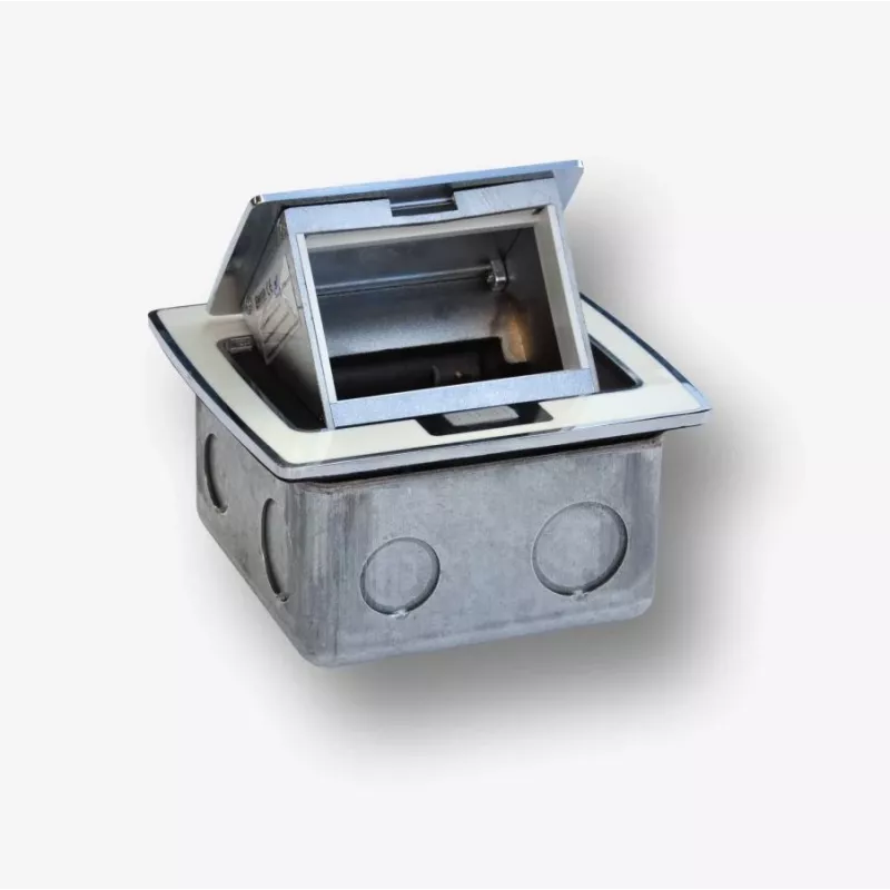 BACHMANN Mini Countertop Box 3M - Tabletop Box for Mounting Standard Sockets 22.5x45 mm (45x45 mm) Tilting, White