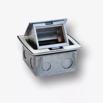 BACHMANN Mini Countertop Box 3M - Tabletop Box for Mounting Standard Sockets 22.5x45 mm (45x45 mm) Tilting, White