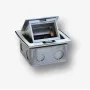 BACHMANN Mini Countertop Box 3M - Tabletop Box for Mounting Standard Sockets 22.5x45 mm (45x45 mm) Tilting, White