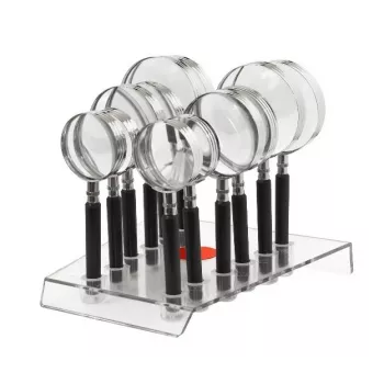NO NAME Magnifier Set CLASSIC 4D 50/65/75mm (12 Pieces) - Optical Plastic Lenses, Black