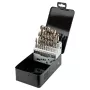 NEO TOOLS 25-Piece HSS-Co Cobalt Metal Drill Bit Set, 1.0–13.0 mm, Fully Ground, 135° Split Point, DIN 338, Metal Case