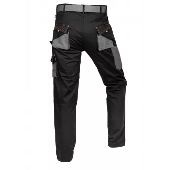 NEO Tools 81-238-XL Protective Trousers with 9 Pockets and Reinforced Knees, Grey/Black, Size XL