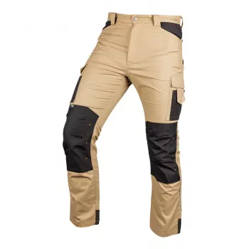 NEO TOOLS Mix&Match Work Trousers with Cordura® Reinforcement, Beige-Black, Size XXXL
