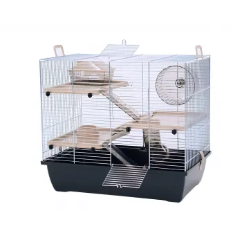 INZ INTER-ZOO Pinky 3 Zinc Black Rodent Cage 500x330x455 mm