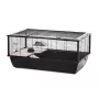 INZ INTER-ZOO Bob + Wood Small Animal Cage Black 780x480x360 mm