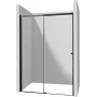 DEANTE Sliding Shower Door 170 cm - Chrome Frame, Clear Tempered Glass