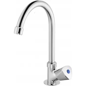 DEANTE BEZ 062L Chrome Single-Lever Kitchen Faucet with 360° Swivel Spout and Water-Saving Aerator