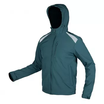 NEO TOOLS Mix&Match Jacket, 4-Way Stretch, Green, Size S