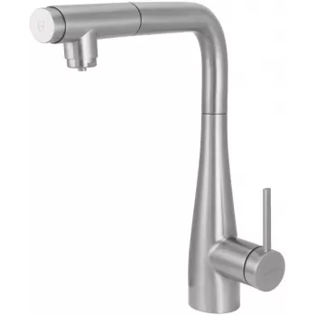 DEANTE BRE_F75M Kitchen Faucet with Water Filter Connection and Pull-Out Spout, Chrome