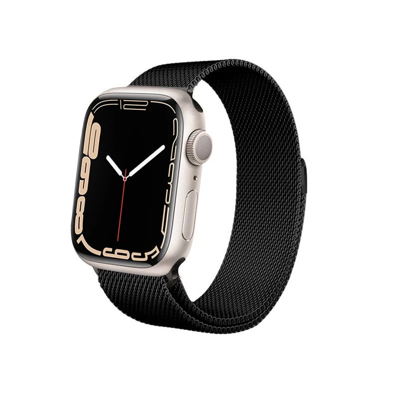 Crong Milano Steel Stainless Steel Band for Apple Watch 44/45/46/49 mm Black