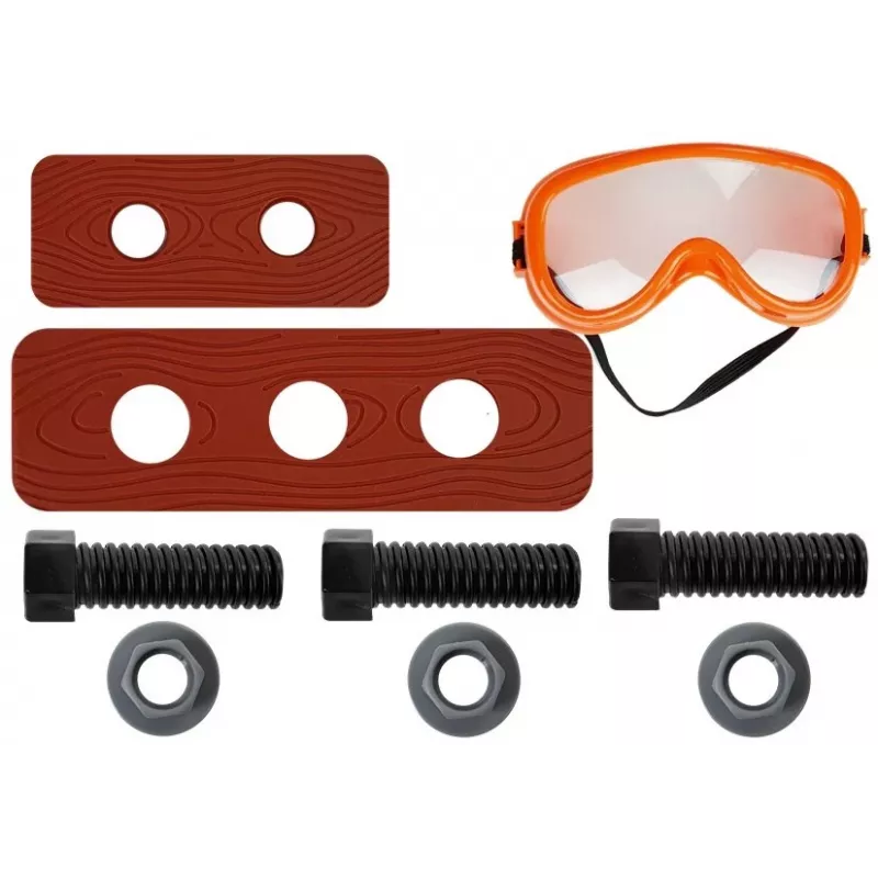 LEAN TOYS Handyman Set Belt Drill Screwdriver Pliers Hammer - 12-Piece Toy Tool Kit for Kids