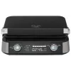 Adler AD 3084 Waffle Maker with LED Display, 5 Programs, 7 Browning Settings, 1600 W (max 2400 W), Non-Stick Plates, Black/Silver