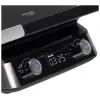 Adler AD 3084 Waffle Maker with LED Display, 5 Programs, 7 Browning Settings, 1600 W (max 2400 W), Non-Stick Plates, Black/Silver