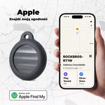 ROCKBROS RT1W Bluetooth Tracker for Apple Find My - Black
