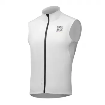 ROCKBROS ROAD TO SKY Windproof Thermal Cycling Vest - White - Size L