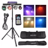 LIGHT4ME BEAM LASER STROBE LED PAR DERBY UV I - 4-in-1 Multi-Effect Stage Light with Red/Green Laser, UV, and DMX Control