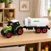 LEAN TOYS Farm Tractor with Tanker Friction Drive Agricultural Machine 34cm