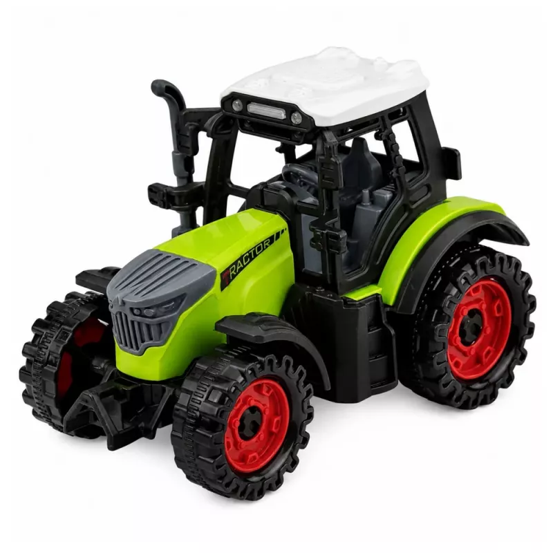 LEAN TOYS Farm Tractor with Tanker Friction Drive Agricultural Machine 34cm