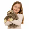 LEAN TOYS Realistic Sloth Plush Toy with Velcro Paws 34 cm