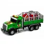 LEAN TOYS Transporter Truck with Cage T-Rex Dinosaur Figure Lights and Sounds 1:12