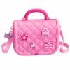 LEAN TOYS Portable 2-in-1 Beauty Set with Case, Mirror, Cosmetics, and Accessories, Pink