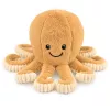 LEAN TOYS Plush Octopus Cuddly Toy with Elastic Tentacles Beige 30 cm