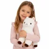 LEAN TOYS Plush Alpaca Llama Soft Fur White 38 cm