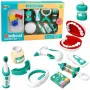 LEAN TOYS Little Dentist Set Vibrating Toothbrush Blue 15 pcs.