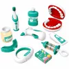 LEAN TOYS Little Dentist Set Vibrating Toothbrush Blue 15 pcs.