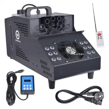 LIGHT4ME FOG BUBBLE LED 2-in-1 Fog and Bubble Machine with RGB LED Effects