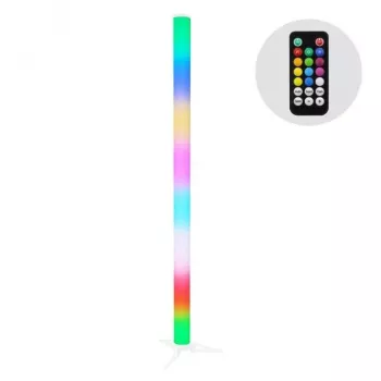 LIGHT4ME TUBE Floor Lamp Tube Light – 128x SMD 5050 RGB LEDs, DMX512, 30W, 3-pin XLR, IEC, 120° Beam Angle