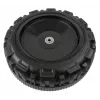 LEAN CARS Rear Wheel for Electric Ride-On Quad BDM0909 BDM906 - Black, 280mm, Hexagonal 12mm Bore