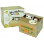 LEAN TOYS Mischief Saving Box Cute Kitty Money Box Piggybank - White Cat with Brown Box