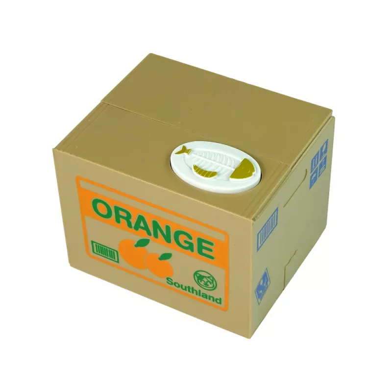 LEAN TOYS Mischief Saving Box Cute Kitty Money Box Piggybank - White Cat with Brown Box