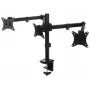 BRATECK LDT66-C034 Single Monitor Desk Mount Gas Spring Arm for 17-32 inch Screens, 9kg, VESA 75/100, Clamp & Grommet, Black