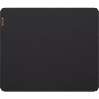 KRUX Space XL Gaming Mouse Pad – Micro-Woven Fabric Desk Mat, 900x400x3 mm, Anti-Slip Rubber Base, Black