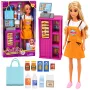 LEAN TOYS Anlily Doll Cashier Saleswoman Cash Register Grocery Products Playset